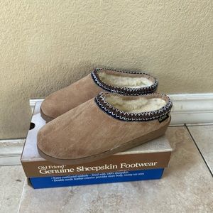 Old Friend Slippers Ladies suede Sheepskin Slippers multiple size available New